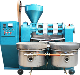 Automatic temperature control integrated oil press machine