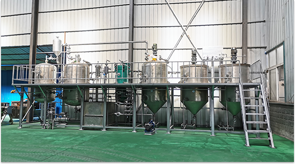 Batch type soybean oil refining machine