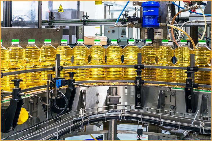 Large scale cooking oil filling machine