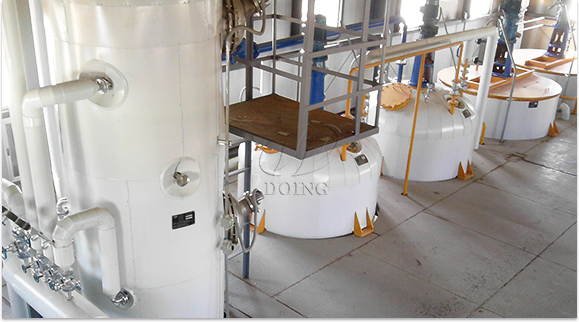 Semi continuous soybean oil refining machine